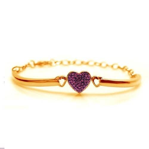thumbnail image 2 of Blue Love Heart Tennis Bracelet – Phantom Jewels 2 of 13