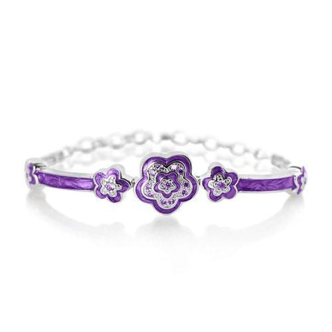 Buy this stunning girl’s flower adjustable bangle from Chanteur