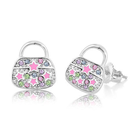 Buy this stunning girl’s purse crystal earring from Chanteur