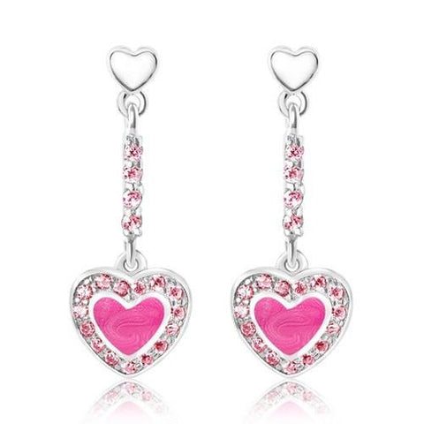 Buy this stunning girl’s heart dangle earring from Chanteur