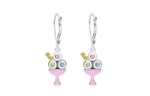 Buy this stunning girl’s ice cream crystal earring from Chanteur