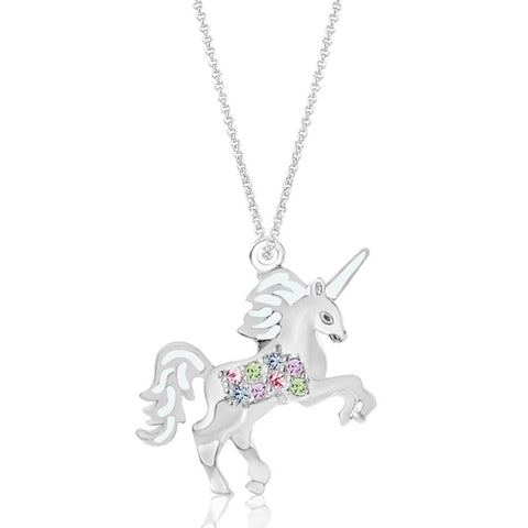 Buy this stunning girl’s unicorn crystal earring from Chanteur