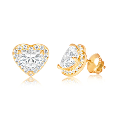 gold plated stud earrings