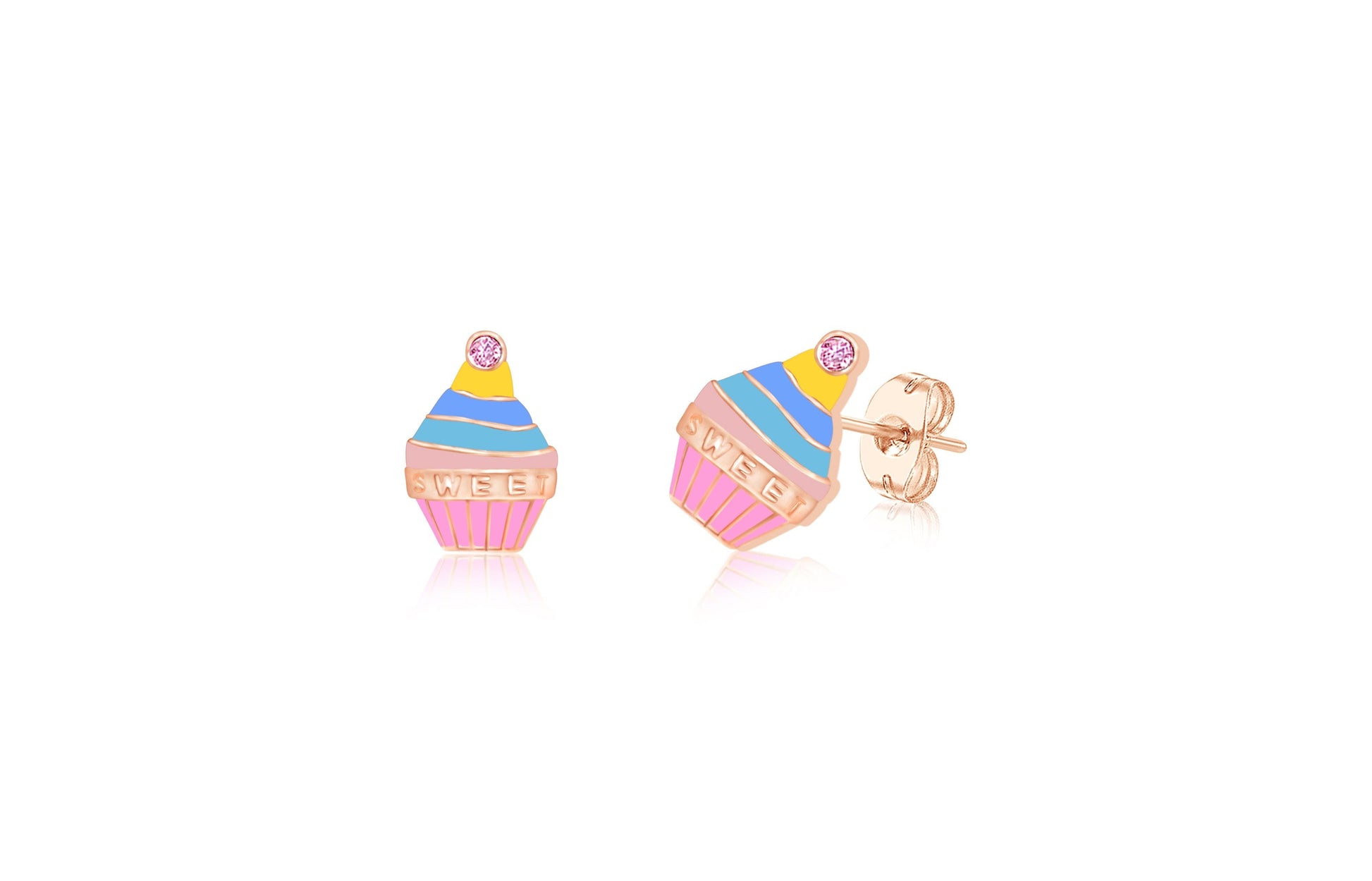 ice cream pincrystel earring
