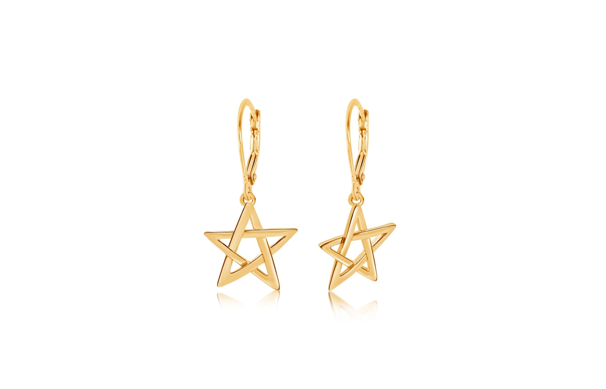 star hanging earring