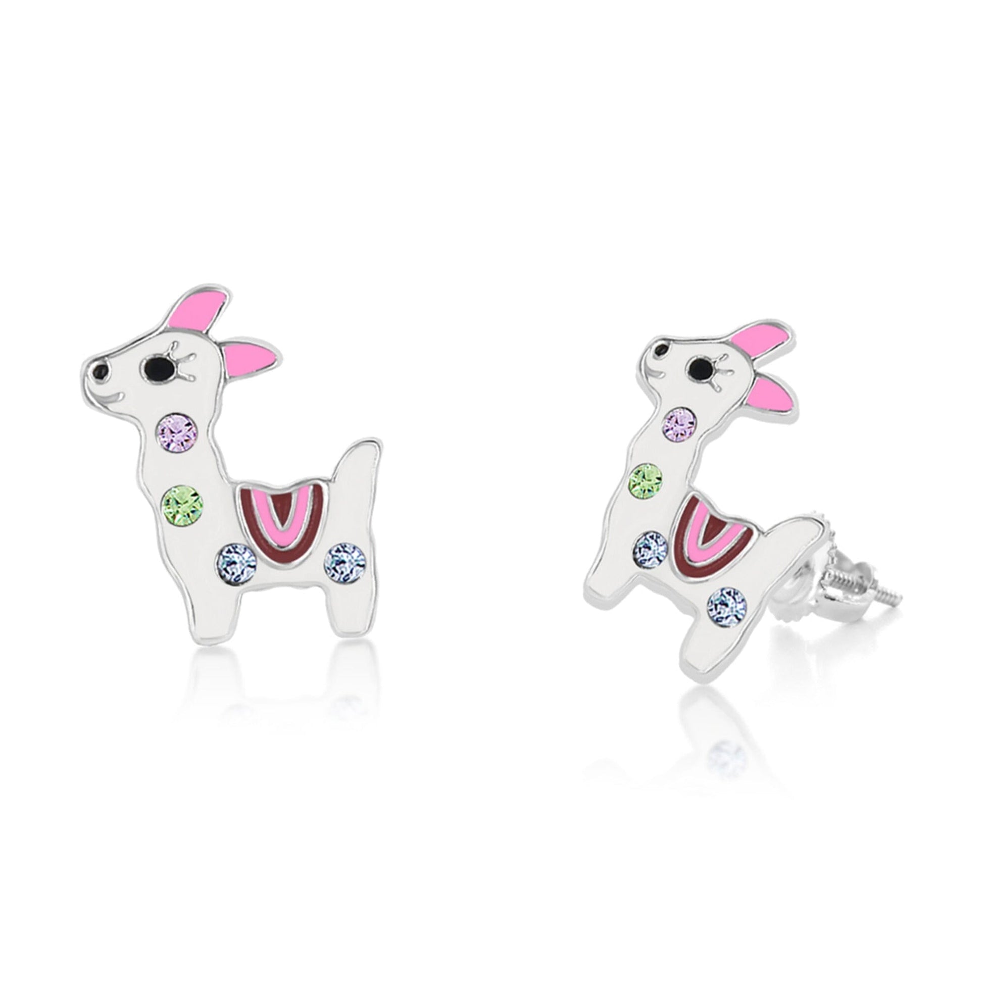 deer multi color earrings