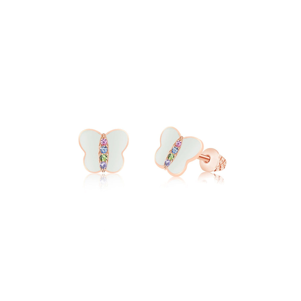 butterfly stud earrings