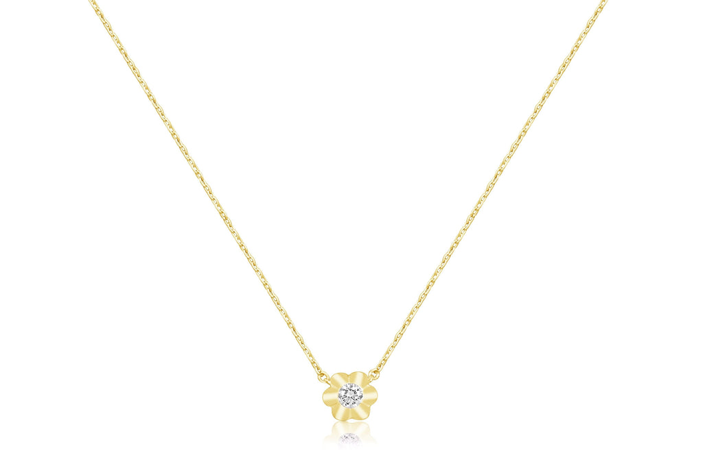 flower chained necklace