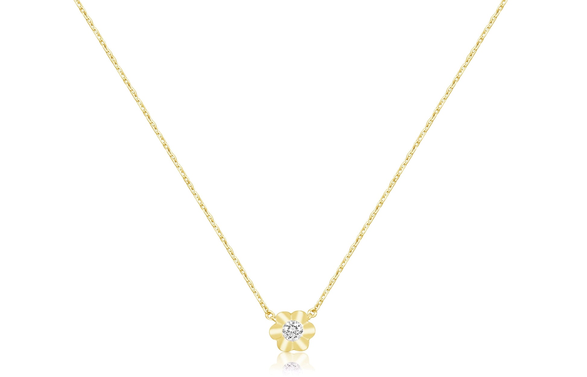 flower chained necklace