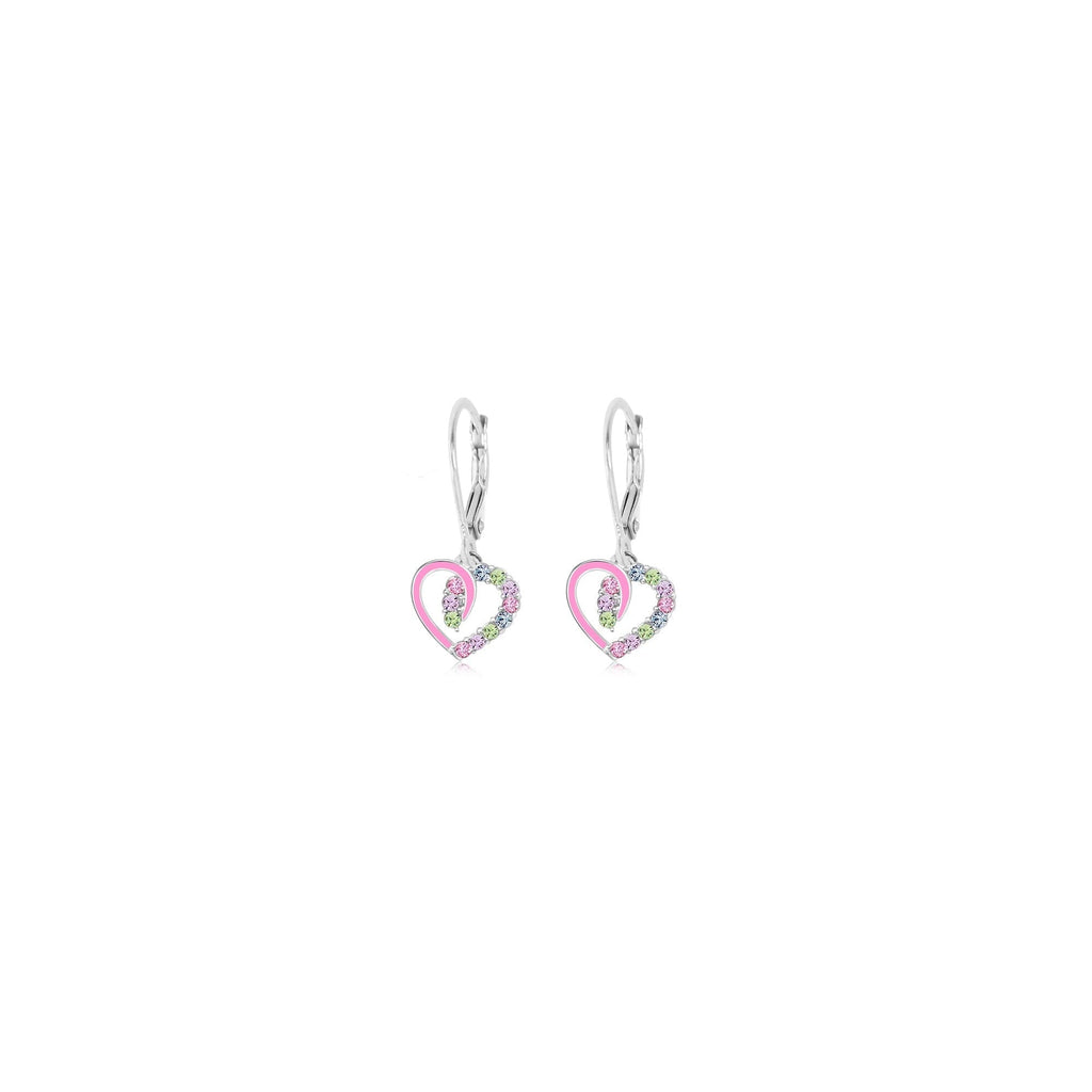 heart hanging earrings