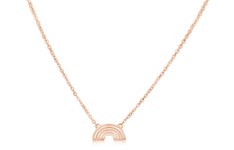 Rainbow Rose Gold Plating Girl's Chained Chained Necklace Pendant Earth2Jane