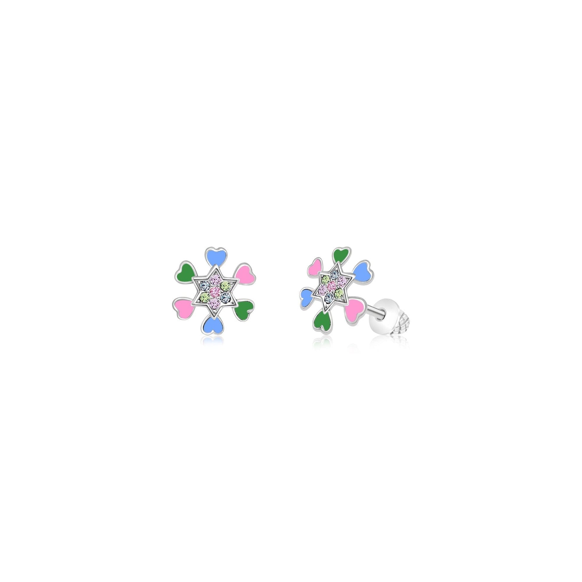 folower stud earrings