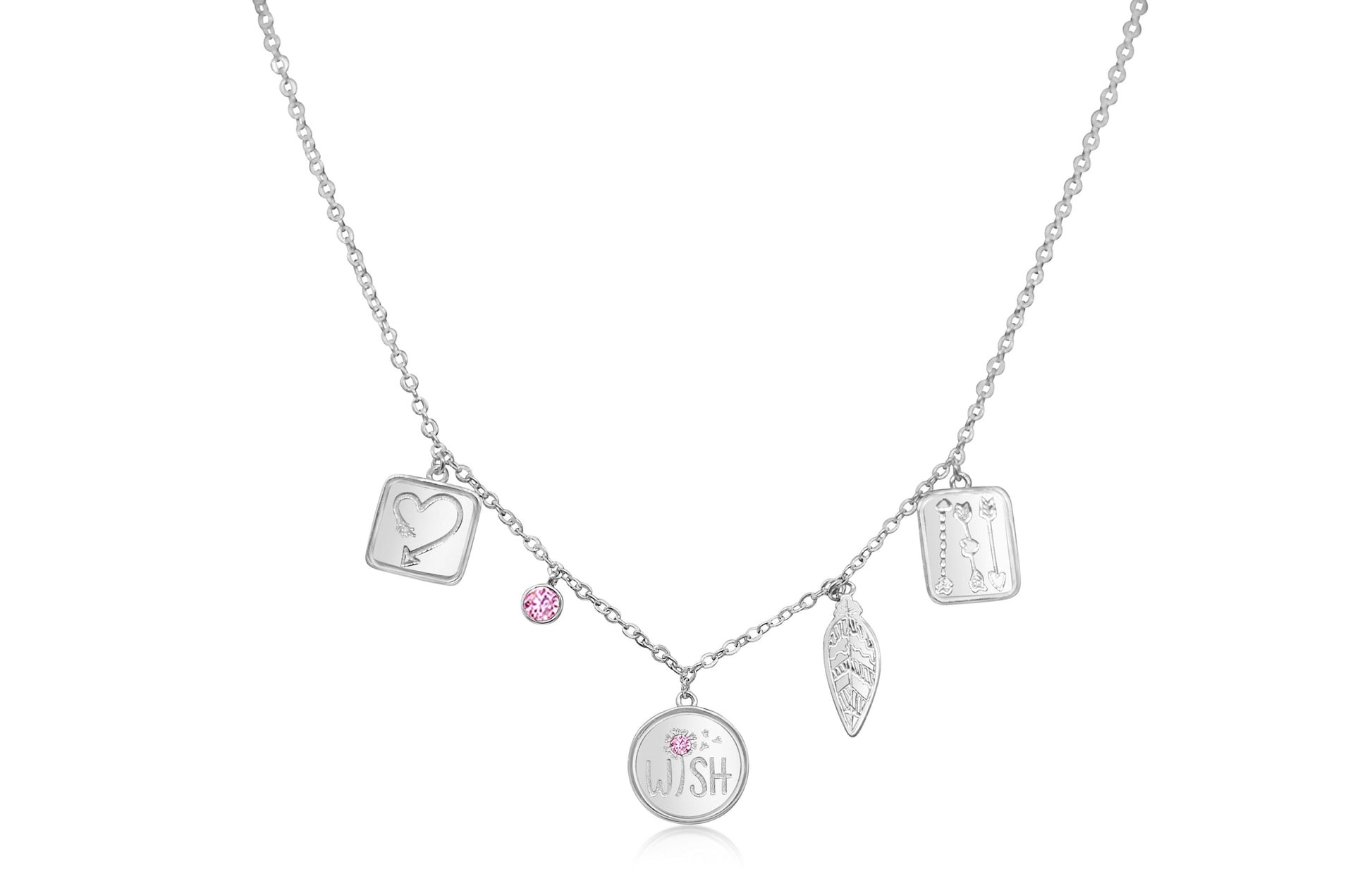 white gold plated neklace