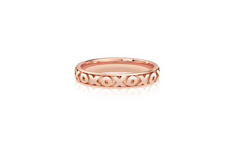 Circle XOXO Round Rose Gold Plated Girl's Rings Earth2Jane Size 4