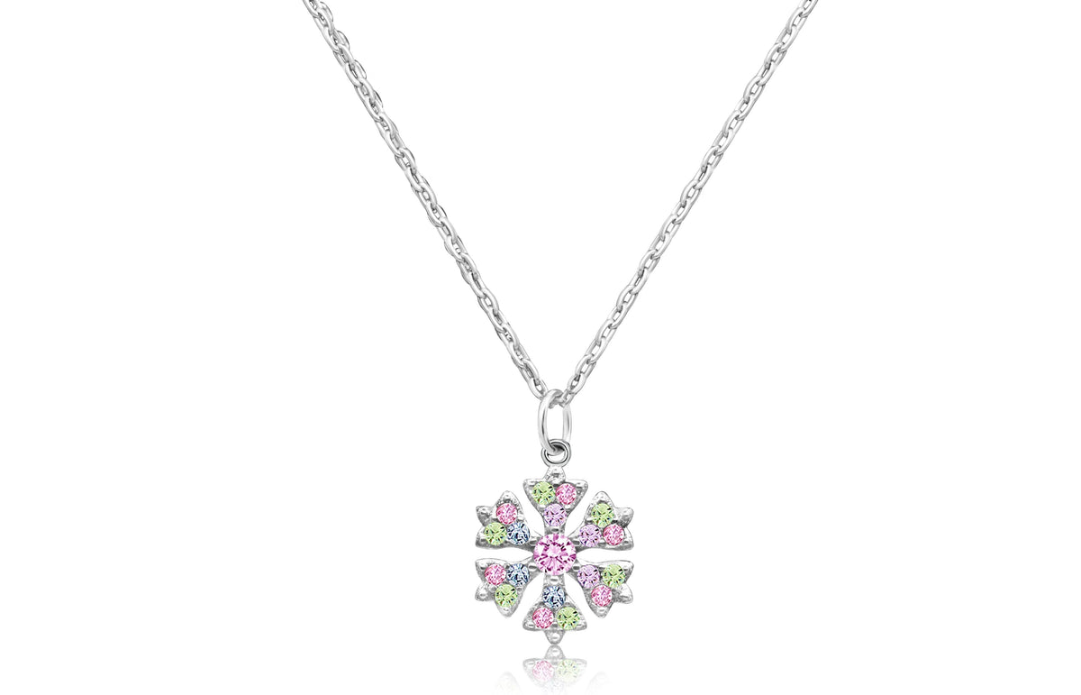 festive snowflake necklace