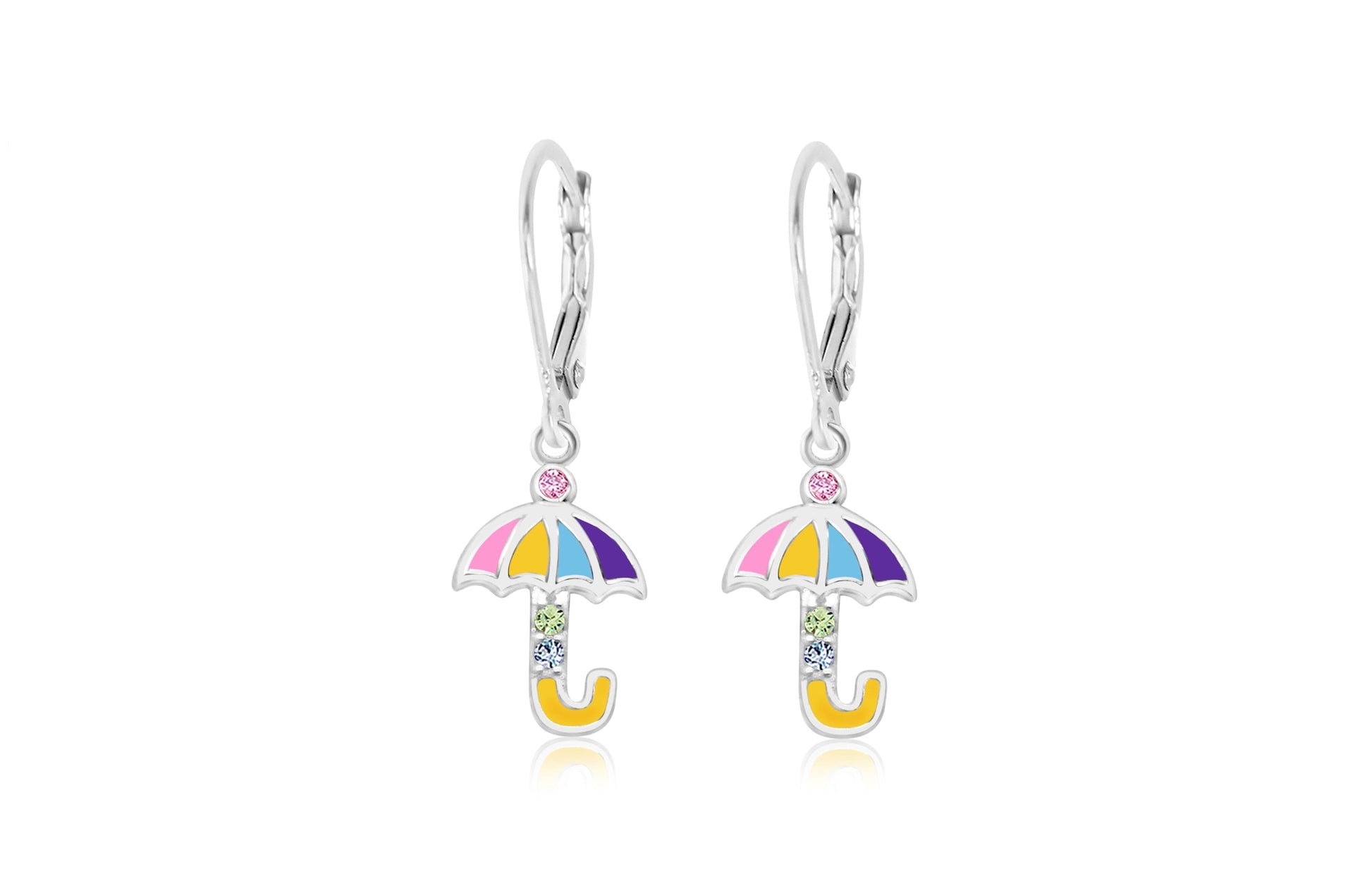 fun umbrella charm earrings