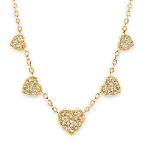 Buy this stunning girl’s charm heart crystal necklace from Chanteur