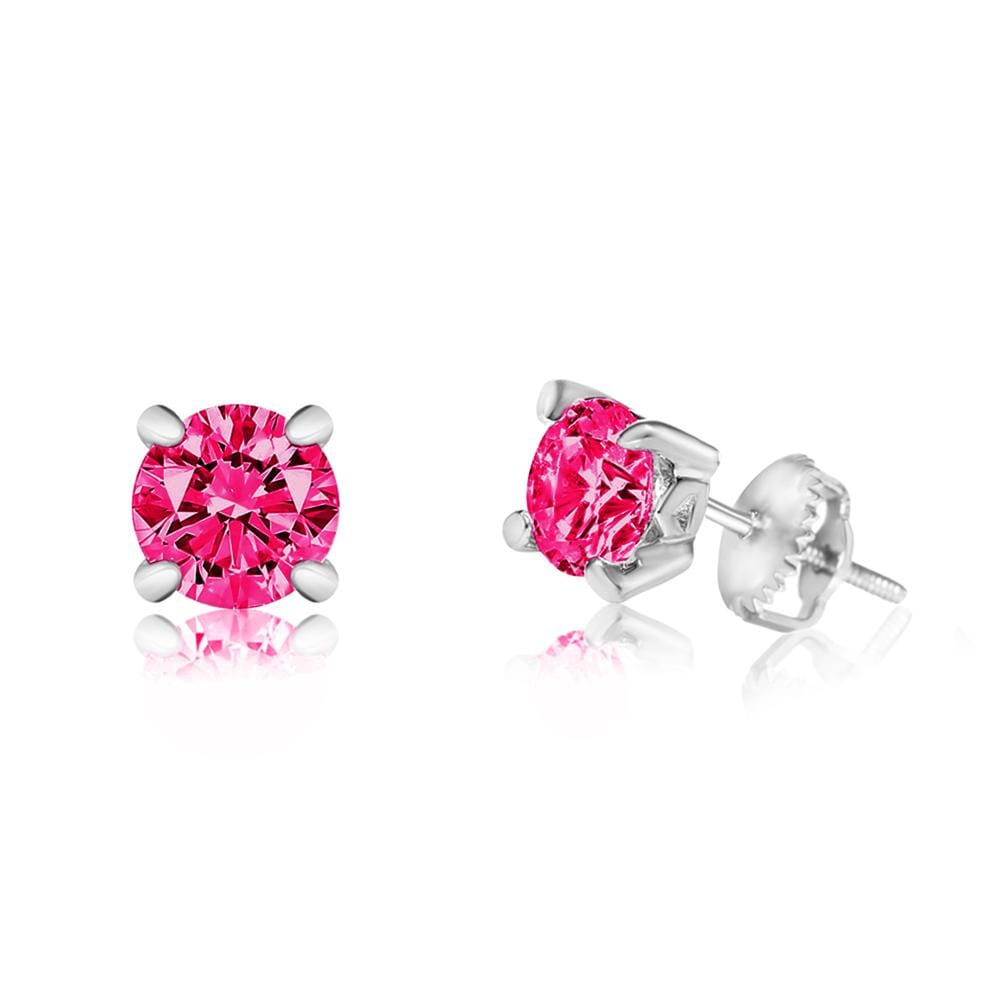 birthstone cz earring for kids
