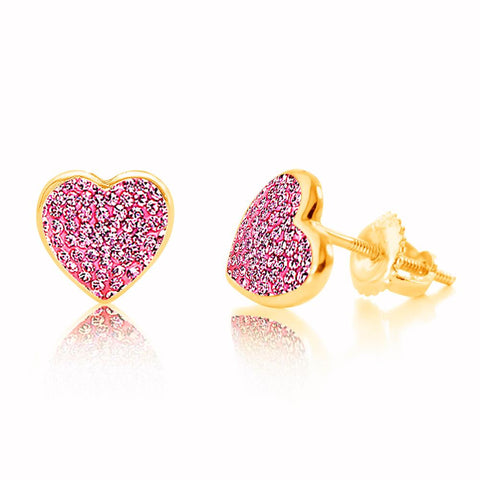 Buy this stunning girl’s heart crystal earring from Chanteur