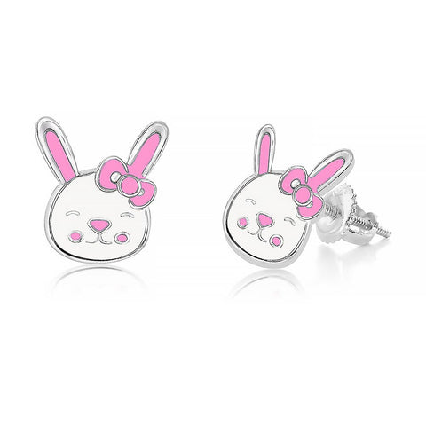 Buy this stunning girl’s white bunny earring from Chanteur