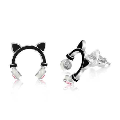 Buy this stunning girl’s cat ear crystal earring from Chanteur