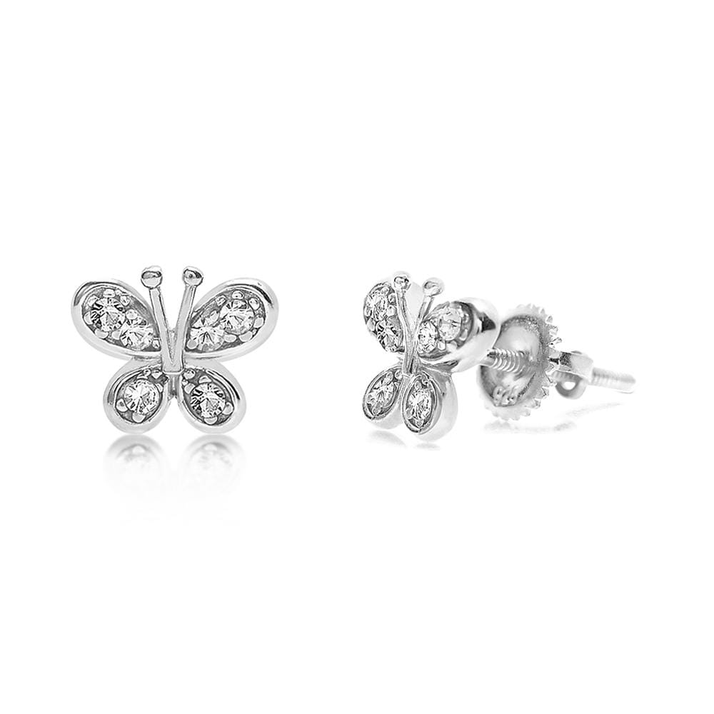 simple butterfly earrings