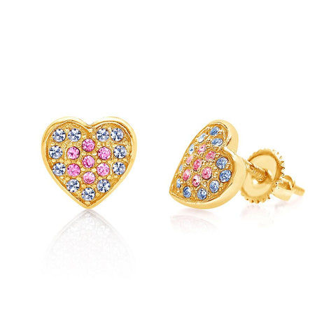 Buy this stunning girl’s heart crystal earring from Chanteur