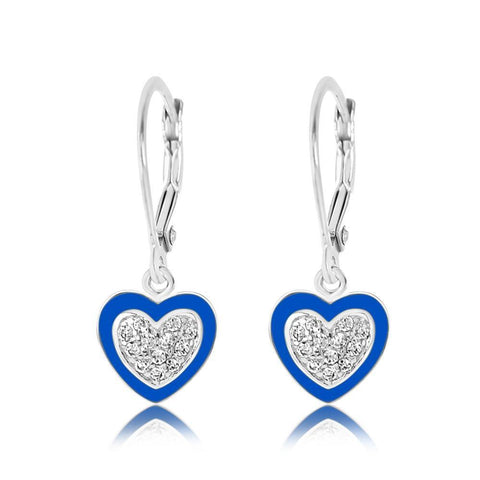 Buy this stunning girl’s heart  crystal earring from Chanteur