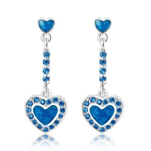 girlƒ??s heart dangle earring 