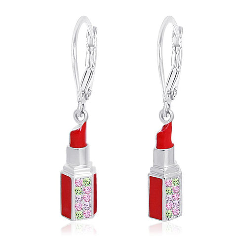 Buy this stunning girl’s lipstick crystal earring from Chanteur