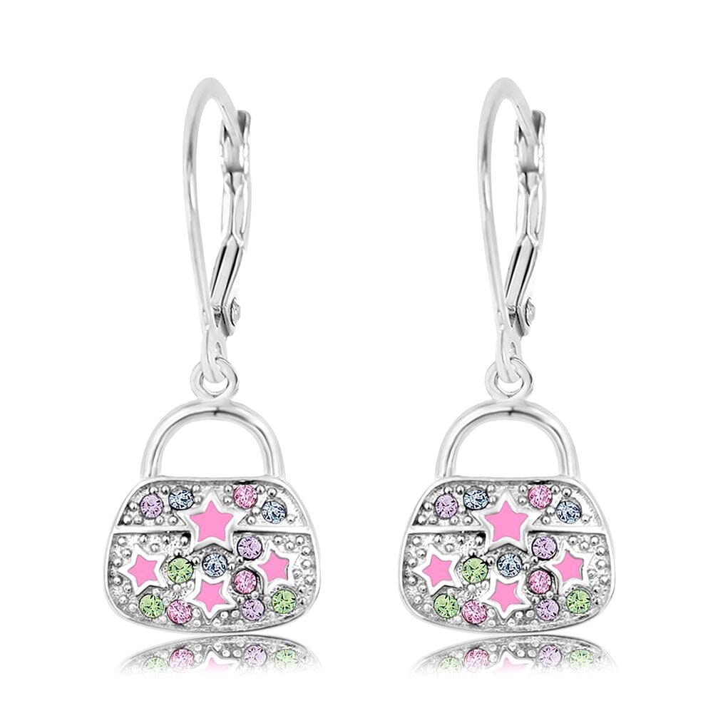 girlƒ??s purse crystal earring