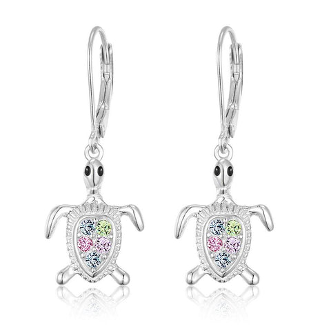 Buy this stunning girl’s turtle crystal earring from Chanteur
