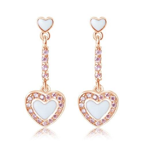 Kids Earrings - White Gold Tone Hearts Violet Crystal Earrings with Silver  Leverbacks Baby, Gir… | Pink crystal earrings, Crystal heart earrings, Childrens  earrings