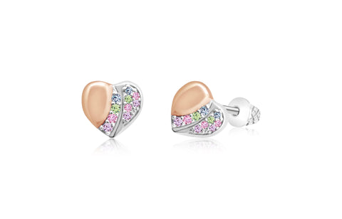 Buy this stunning girl’s heart crystal earring from Chanteur