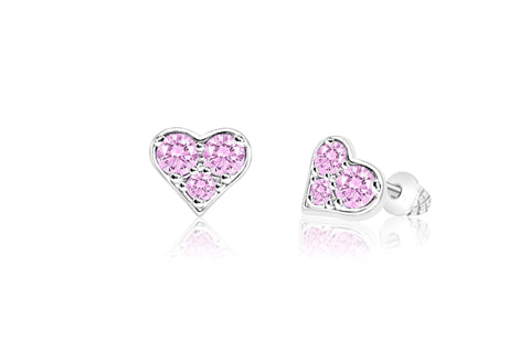 Buy this stunning girl’s heart crystal earring from Chanteur