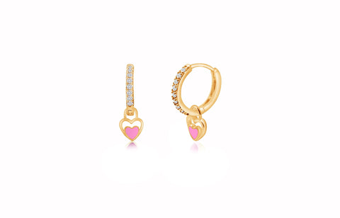 Buy this stunning girl’s heart crystal earring from Chanteur