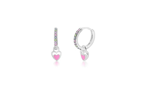 Buy this stunning girl’s Pink Hear Earring from Chanteur