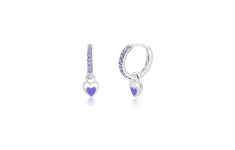 Buy this stunning girl’s heart crystal earring from Chanteur