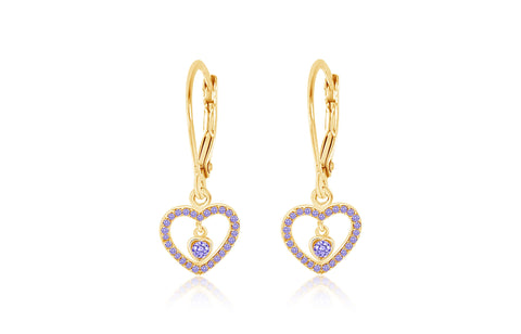 Buy this stunning girl’s heart crystal earring from Chanteur