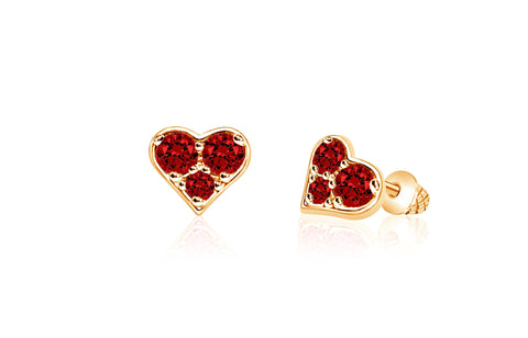 Buy this stunning girl’s heart crystal earring from Chanteur