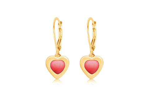 Buy this stunning girl’s heart red earring from Chanteur