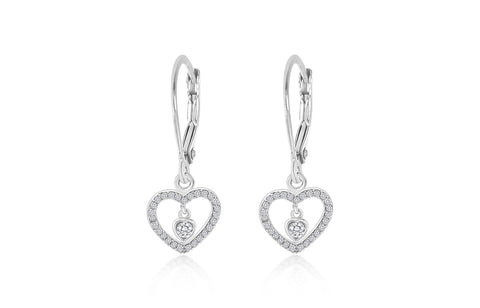 Buy this stunning girl’s heart crystal earring from Chanteur