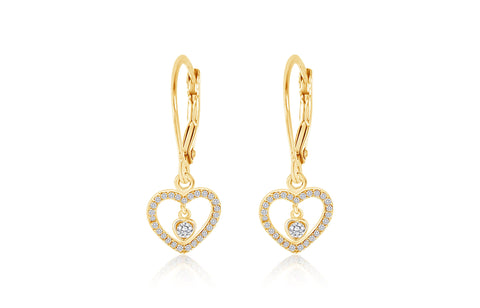 Buy this stunning girl’s heart crystal earring from Chanteur