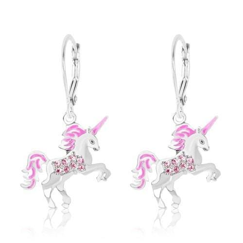 girlƒ??s Unicorn Crystal Earring  