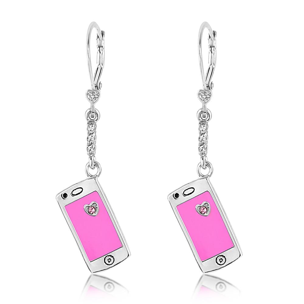 cellphone crystal earring