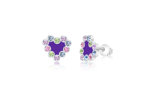 Buy this stunning girl’s heart Crystal Earring from Chanteur