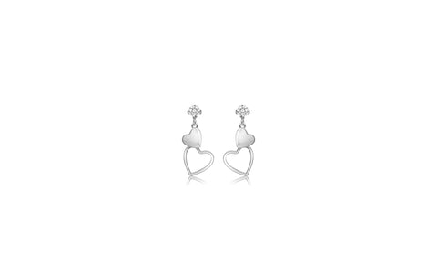 Buy this stunning girl’s heart crystal earring from Chanteur