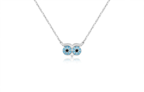 Buy this stunning girl’s owl eye pendant from Chanteur