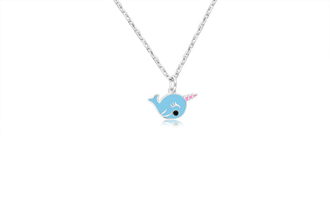 Buy this stunning girl’s narwhal girl's pendant from Chanteur