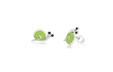 Buy this stunning girl’s Green Snail earring from Chanteur